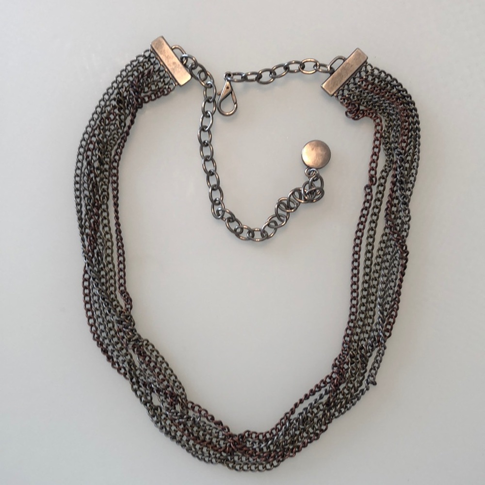 Tri-color chain metal belt
